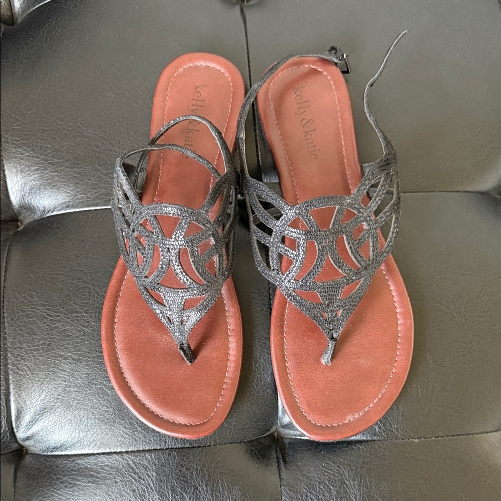 Kelly & Katie Strappy Black Sandals